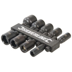 Silverline - embouts de vissage d'écrous magnétiques, 9 pcs 5 12 mm 855189