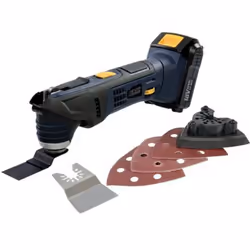 Outil multifonctions oscillant 18V conçu pour couper, poncer, meuler, polir et décaper avec précision. Outil oscillant sans f ...