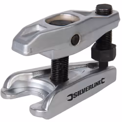 En acier allié matricé. Pour séparer les rotules sur systèmes de direction et de suspension. Double vis de réglage offrant pl ...
