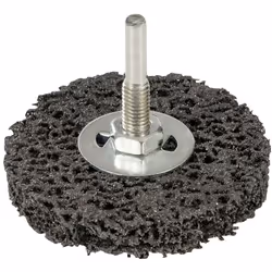 Roue abrasive en nylon non tissé à revêtement de carbure de silicium et tige en alliage. Pour éliminer rouille et peinture, d ...