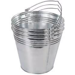 Seaux en acier galvanisé ultrarésistant servant à contenir et à transporter produits liquides et granulaires. Contenance 14 L ...