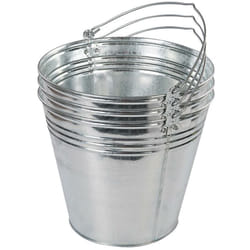 Seaux en acier galvanisé, 3 pcs 14 l