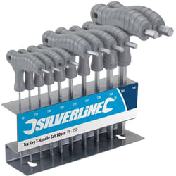 Jeu De 10 Clés Trx À Poignée En T T9 - T50 Silverline 328015