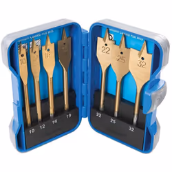 Mèches plates en acier à haute teneur en carbone titané. Pour le perçage du bois naturel ou composite et de matières plastiqu ...