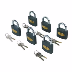 Cadenas - Non spécifié - 50 mm - 12 clés interchangeables - Fer et laiton - Acier durci chromé