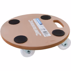 Description générale Plateforme en MDF ultrarésistant équipée de 4 roulettes pivotantes robustes en nylon, facilitant la mani ...