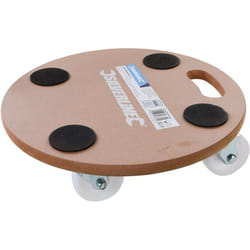 Silverline - Chariot plateforme circulaire 250 kg