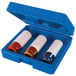Silverline - Douilles à chocs gainées pour écrous de roues en alliage, 3 pcs 1/2' (17, 19 et 21 mm)
