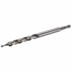 Foret à emmanchement en acier rapide M2 pour usage avec les mandrins standards de 9,5 mm de diamètre. Equipé d'une tige hexag ...