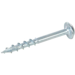 Triton - Vis en zinc pour perçages dissimulés, fausse rondelle, filetage grossier p/hc 8 x 1-1/2', 500 pcs