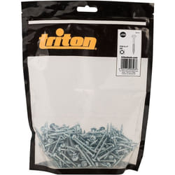 Triton - vis en acier pour perçages dissimulés, fausse rondelle, pas grossier 250 vis numéro 8 x 2 609720