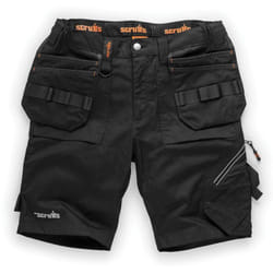 Scruffs - Short Trade Flex noir pour femmes avec poches-étuis Taille 36