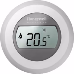 Description générale Le thermostat sans fil Honeywell Home T87RF2059 fait partie de la gamme Evohome. Il s'agit d'un sélecteu ...