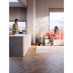 Dyson Purifier Hot+Cool HP2 De-Nox 27 m² 63 dB Or, Blanc