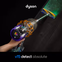 Dyson V15 Detect Absolute Aspirateur-balai 2 en 1 Batterie Sec HEPA Sans sac 0,77 L Acier inoxydable - Vue supplémentaire 2