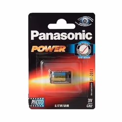 Panasonic Photo Lithium Battery CR-2, Batterie à usage unique, Oxyhydroxyde de nickel (NiOx), 3 V, 850 mAh, 15,6 mm, 15,6 mm