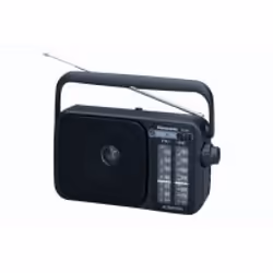 Panasonic RF-2400EG9-K, Portable, Analogique, 87,5 - 108 MHz, 520 - 1610 kHz, Noir, Rotatif