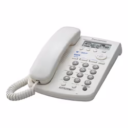 Panasonic KX-TSC11 Corded Telephone, White, Téléphone DECT, Haut-parleur, Identification de l'appelant, Blanc