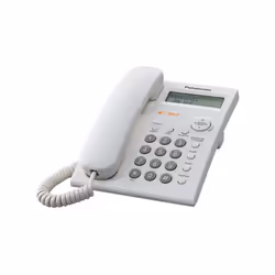 Panasonic KX-TSC11, Téléphone DECT, Combiné filaire, Haut-parleur, 50 entrées, Identification de l'appelant, Blanc