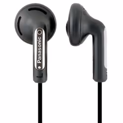 Panasonic RP-HV154E, Avec fil, 10 - 25000 Hz, Musique, 6 g, Écouteurs, Noir