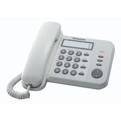 Panasonic KX-TS520EX1W téléphone Identification de l'appelant Blanc