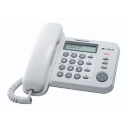 Panasonic KX-TS560EX1W téléphone Téléphone analogique Identification de l'appelant Blanc