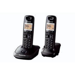 Panasonic KX-TG2512FXT téléphone Téléphone DECT Identification de l'appelant Noir