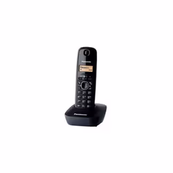 Panasonic KX-TG1611, Téléphone DECT, 50 entrées, Identification de l'appelant, Noir