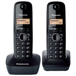 Panasonic KX-TG1612 Téléphone DECT Identification de l'appelant Noir