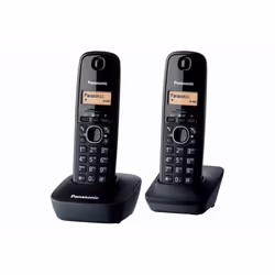 Panasonic KX-TG1612 Téléphone DECT Identification de l'appelant Noir
