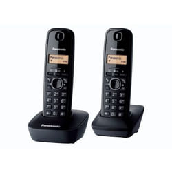 Panasonic KX-TG1612FXH téléphone Téléphone DECT Identification de l'appelant Noir