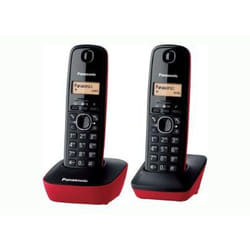 Panasonic KX-TG1612 Téléphone DECT Identification de l'appelant Noir, Rouge