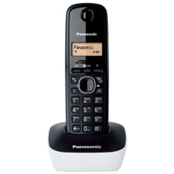 Panasonic KX-TG1611FRW téléphone Téléphone DECT Identification de l'appelant Noir, Blanc