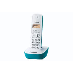 Panasonic KX-TG1611FRC téléphone Téléphone DECT Identification de l'appelant Cyan, Blanc