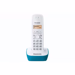 Panasonic KX-TG1611FRC téléphone Téléphone DECT Identification de l'appelant Cyan, Blanc