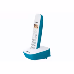 Panasonic KX-TG1611FRC téléphone Téléphone DECT Identification de l'appelant Cyan, Blanc