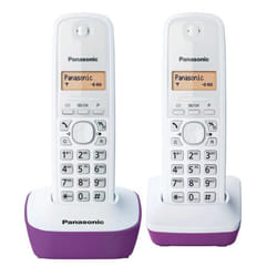 Panasonic KX-TG1612FRF téléphone Téléphone DECT Identification de l'appelant Violet, Blanc