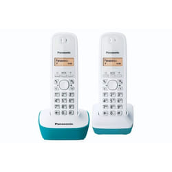 Panasonic KX-TG1612 Téléphone DECT Identification de l'appelant Bleu, Blanc