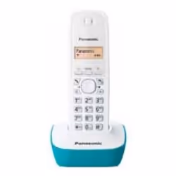 Panasonic KX-TG1611, Téléphone DECT, 50 entrées, Identification de l'appelant, Turquoise, Blanc
