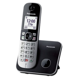 Panasonic KX-TG6851JTB téléphone Téléphone DECT Identification de l'appelant Noir, Gris