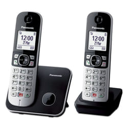 Panasonic KX-TG6852SPB téléphone Téléphone DECT Identification de l'appelant Noir, Gris