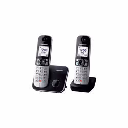 Panasonic KX-TG6852JTB téléphone Téléphone DECT Identification de l'appelant Noir, Gris