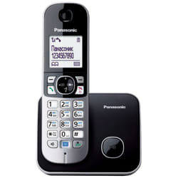 Panasonic KX-TG6811 Téléphone DECT Identification de l'appelant Noir