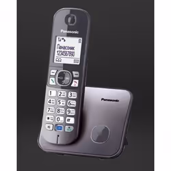 Panasonic KX-TG6811 Téléphone DECT Identification de l'appelant Noir