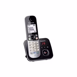 Panasonic KX-TG6821 Téléphone DECT Identification de l'appelant Noir, Argent
