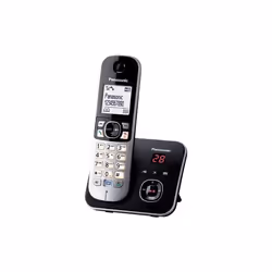 Panasonic KX-TG6821 Téléphone DECT Identification de l'appelant Noir, Argent
