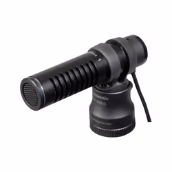 Panasonic VW-VMS10, Microphone de caméscope numérique, Avec fil, Noir, - X920/910 - V720/710, 152,4 mm, 50,8 mm