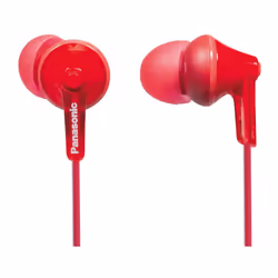Panasonic RP-HJE125E-R, Avec fil, 10 - 24000 Hz, Musique, 4 g, Écouteurs, Rouge