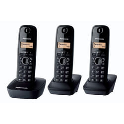 Panasonic KX-TG1613 Téléphone DECT Identification de l'appelant Noir