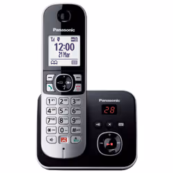 Panasonic KX-TG6861 Téléphone DECT Identification de l'appelant Noir, Gris